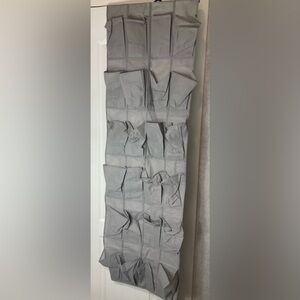 Gray Over-the-Door Hanging Shoe Organizer